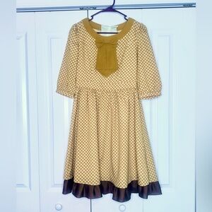 ModCloth Mustard Hearts dress